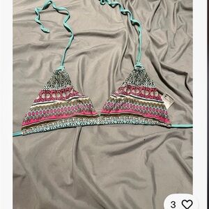 Patagonia Colorful Patterned Bikini Top medium